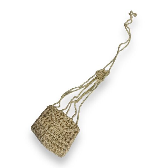 Handmade Handbags - Antique Victorian Edwardian Crocheted Misers Finger Ring Coin Purses Ivory